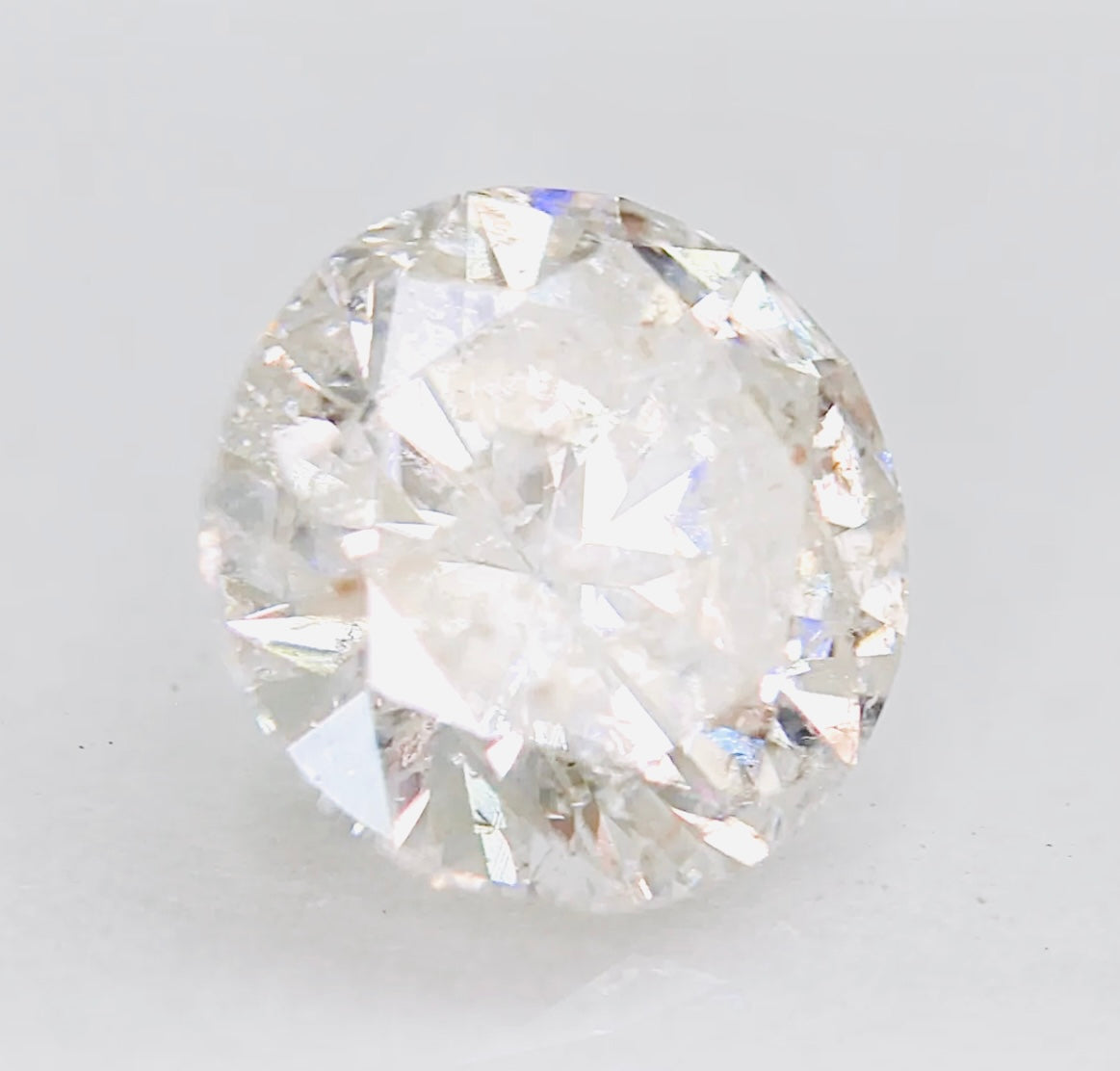 Loose Natural Genuine 0.88 Carat Round Brilliant Cut Diamond