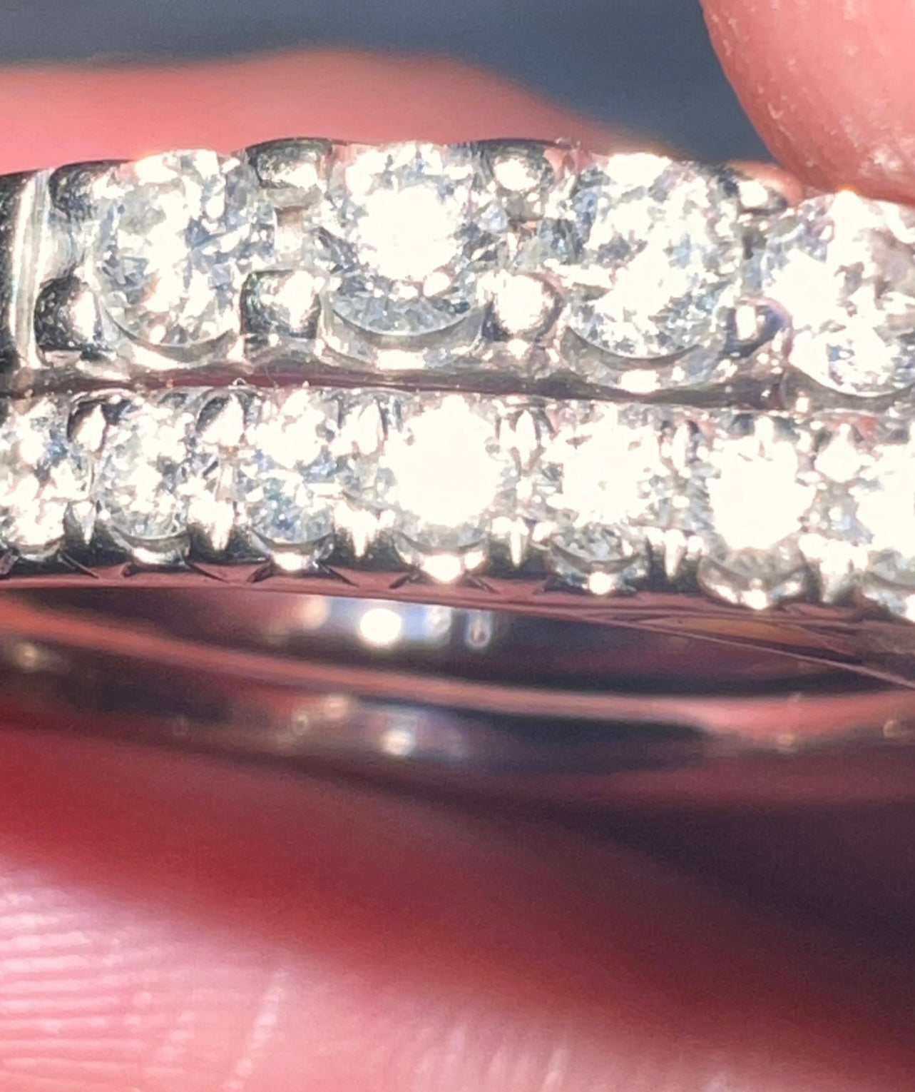 Name Brand Real Natural 1.11 CTW Diamond & 14k White Gold Semi Mount Bridal Set