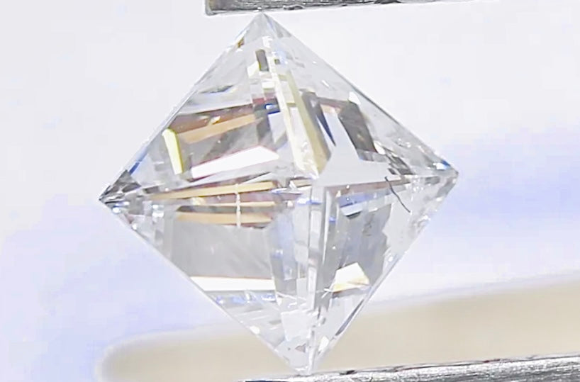 Full Sparkle Large Natural 2.34 Carats Princess Cut Diamond