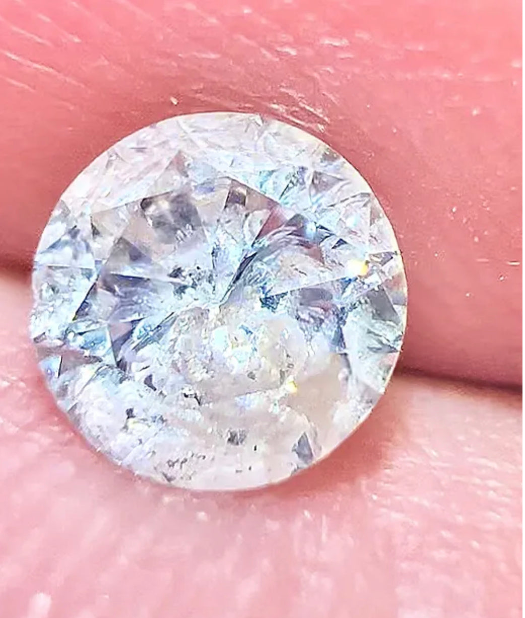 Natural 0.45 Carat Loose Diamond Graded Color of G & Clarity I3